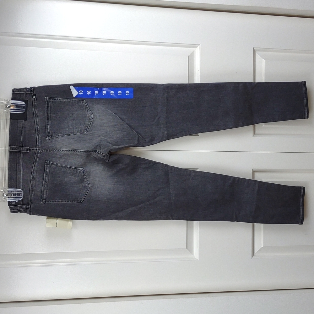 Lucky Brand Brooke Legging Jean Midrise Grey Distressed Super Stretch NWT - Picture 10 of 16